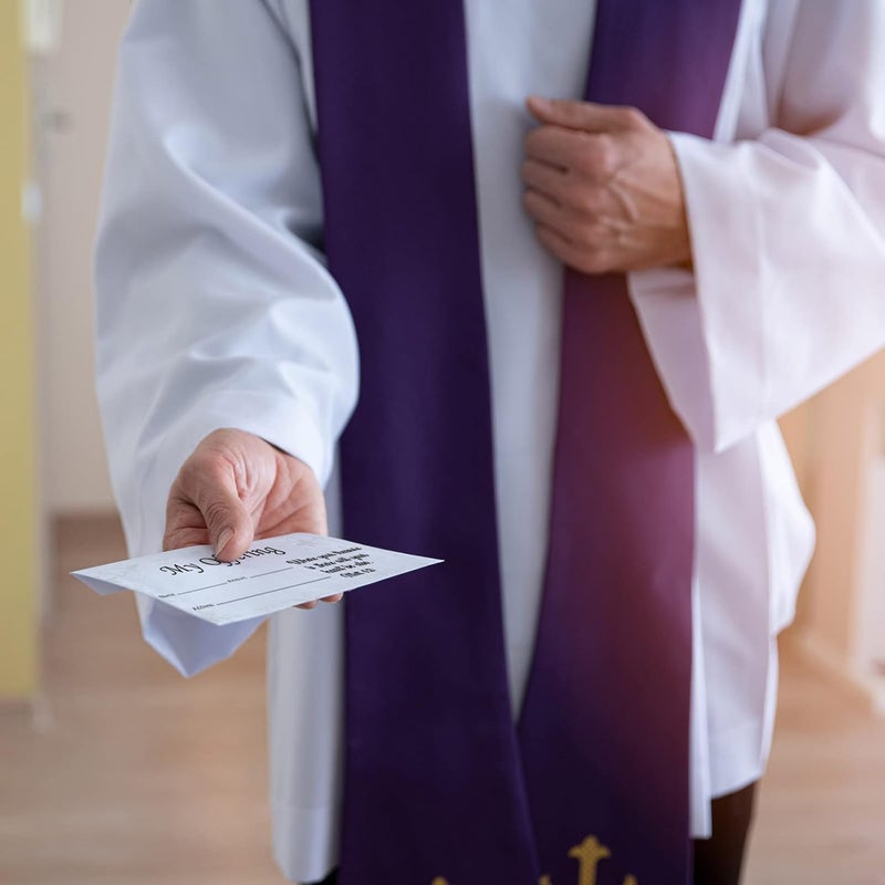 Eaasty 200 Pieces Church Offering Envelopes My Offering Bill Size Envelope Church Tithe Envelopes for Donations, Religious Occasions(Offering Style) - Image 5